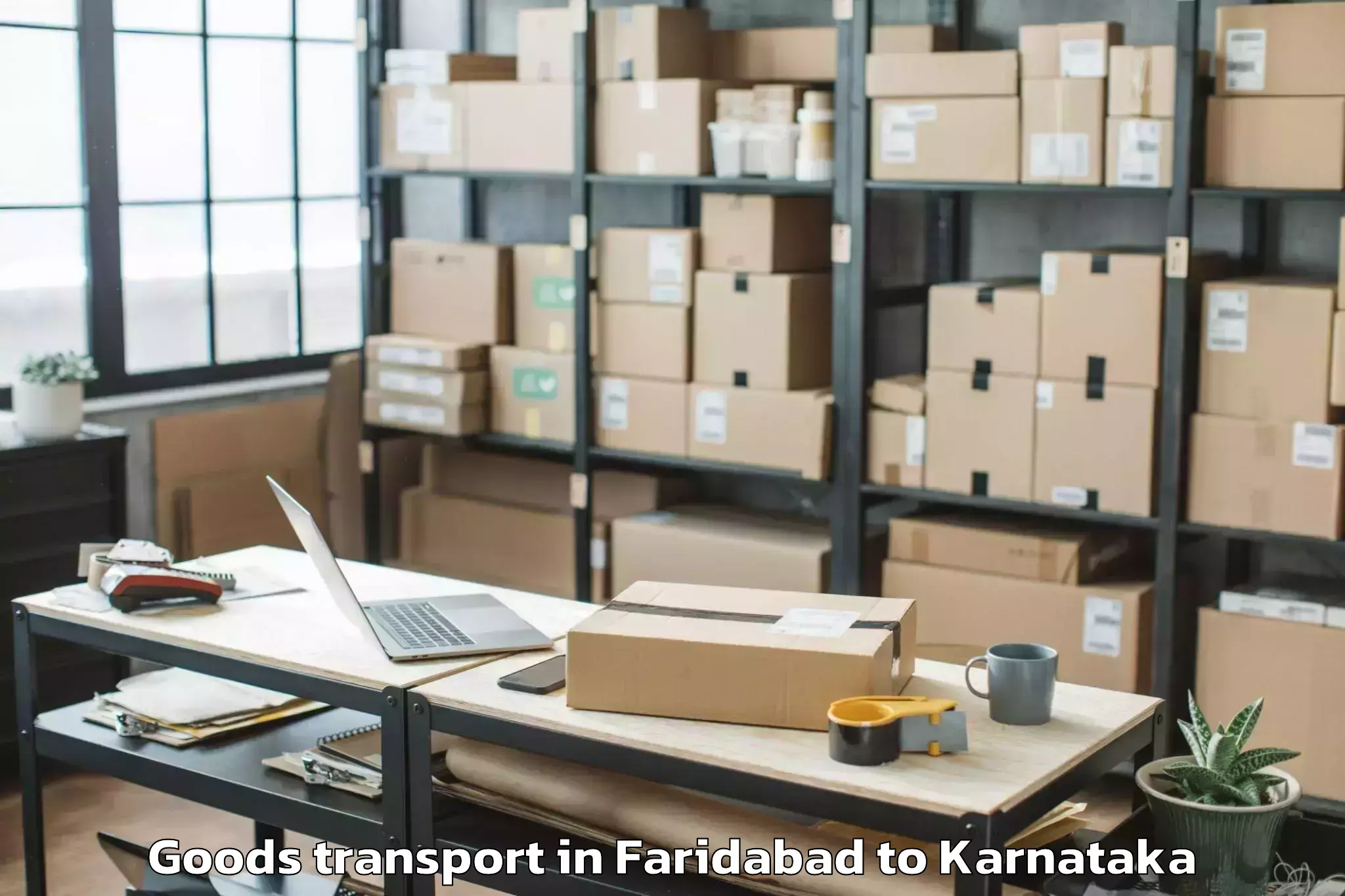 Discover Faridabad to Channagiri Goods Transport